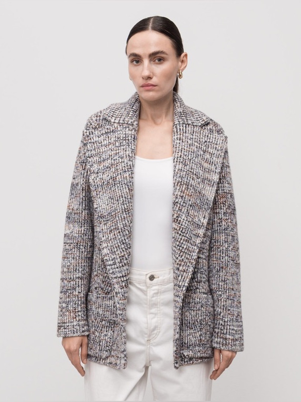 Missoni marled wool sweater knit jacket